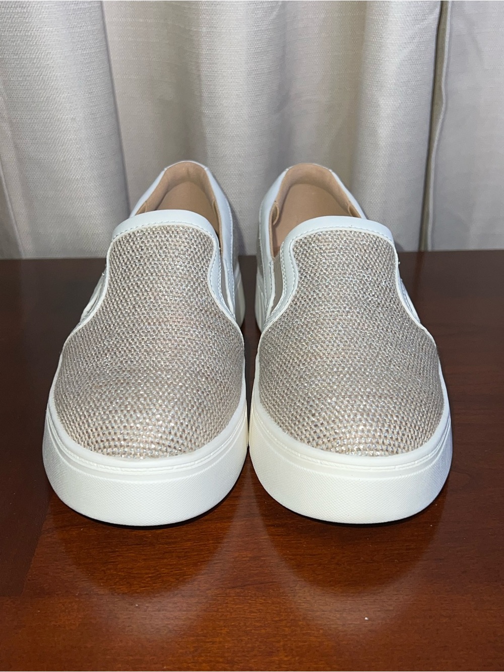 NWOB CLARKS Mykah Shine Metallic Slip-On Sneakers - Picture 7 of 14